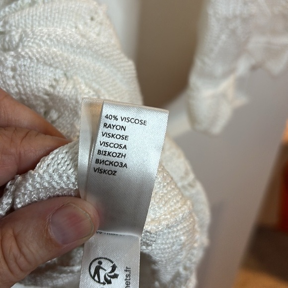 EUC ERES crocheted lace maxi dress beach cover size M - Picture 8 of 11